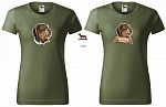 Dámské myslivecké tričko 134 PXT CREATIVE se psem khaki vel. XL - Obrázek (9)
